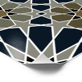 Rosetten marokkanischen Stil 2 der 16 und 8 Poster (Ecke)