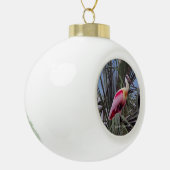 Rosettenlöffel oder Schneeflockenschmuck Keramik Kugel-Ornament (Links)