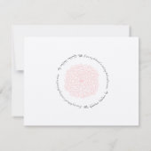 Rosettes Cream Hebrew Jüdische Hochzeit RSVP (Rückseite)