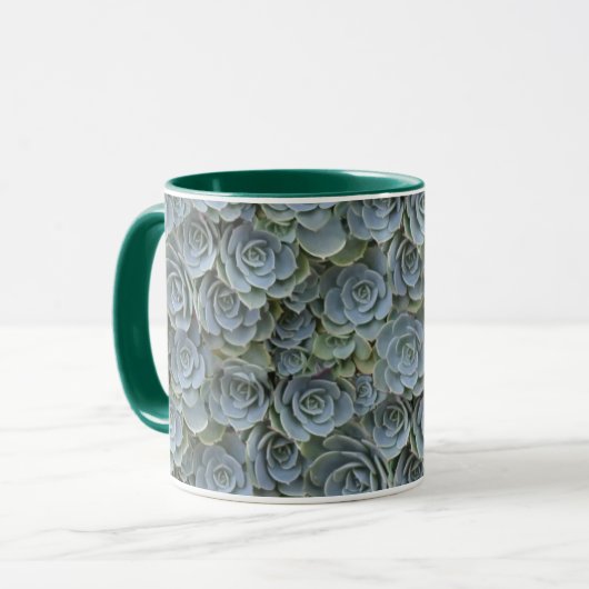 ROSETTES FÜR DIE ERFOLGREICH ERFOLGREICHE PFLANZE TASSE (Vorderseite Links)