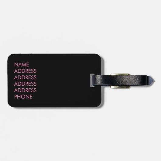 Roseus spp. gepäckanhänger (Rückseite horizontal)