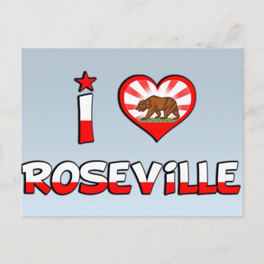 Roseville, CA Postkarte (Vorderseite)