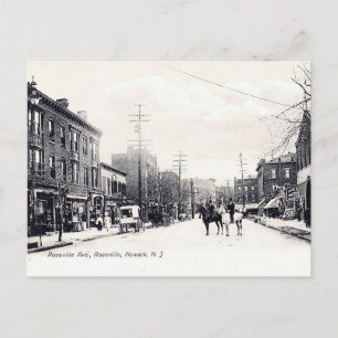 Roseville, Newark, New Jersey, Vintag Postkarte