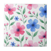 Rosewater Bloom Delight Fliese (Vorderseite)