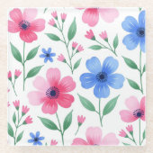  Rosewater Bloom Delight Glasuntersetzer (Vorderseite)