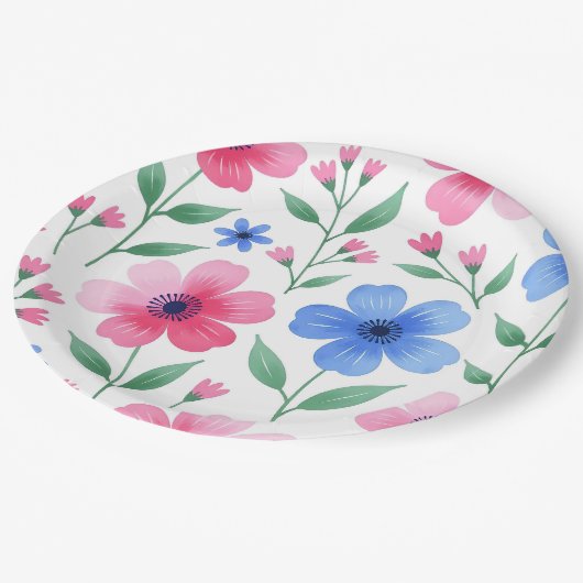  Rosewater Bloom Delight Pappteller (Schrägansicht)