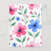 Rosewater Bloom Delight Postkarte (Vorderseite)