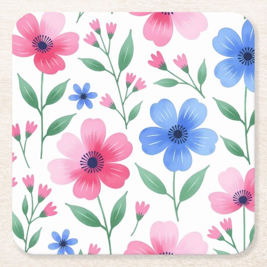  Rosewater Bloom Delight Rechteckiger Pappuntersetzer (Vorderseite)