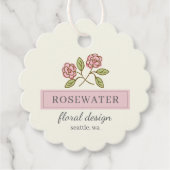 Rosewater Kleinunternehmen Geschenkanhänger (Vorderseite)