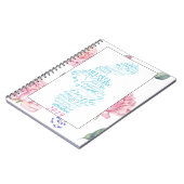 Rosewatercolor-Grenze Doula Logbuch-| Notizblock (Linke Seite)