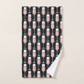 Roséwein-Muster Badhandtuch Set (Handtuch)