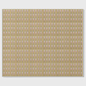 Roséwein-Muster Gold Geschenkpapier (Flach)