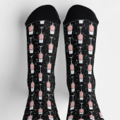 Roséwein-Muster Socken (Oben)
