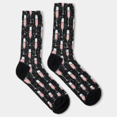 Roséwein-Muster Socken (Rechts)