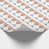 Roséweinglas-Geschenkverpackung Geschenkpapier (Ecke)