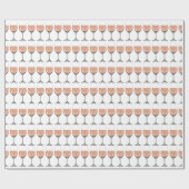 Roséweinglas-Geschenkverpackung Geschenkpapier (Flach)