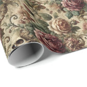 Rosewood Crematory - Gothic Floral Bandana Geschenkpapier (Rolleneckpunkt)
