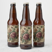 Rosewood Crematory - Gothic Floral Bierflaschenetikett (Flaschen)