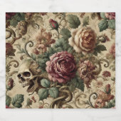 Rosewood Crematory - Gothic Floral Bierflaschenetikett (Einzelnes Label)