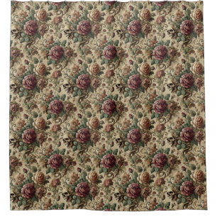 Rosewood Crematory - Gothic Floral Duschvorhang