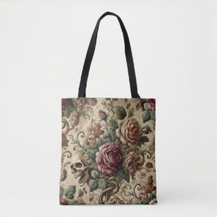 Rosewood Crematory - Gothic Skull & Floral Barock Tasche