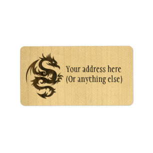 Rosewood Dragon Adressaufkleber