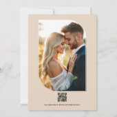 Rosewood, Terracotta Blush & Apricot Silk Wedding Einladung (Rückseite)