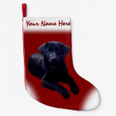 Rosey Christmas Strumpf Custom Dog Strumpf Kleiner Weihnachtsstrumpf (Vorderseite)