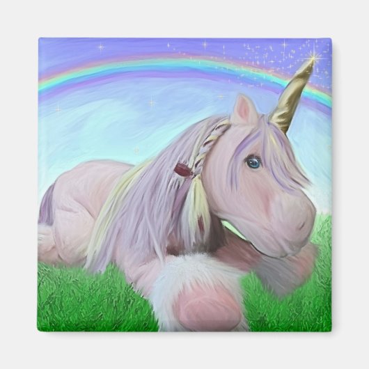 Rosey das Einhorn Magnet (Vorne)