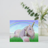 Rosey das Einhorn Postkarte (Stehend Vorderseite)