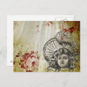Rosey Dolly Postkarte (Vorne/Hinten)