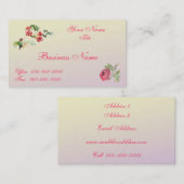 Rosey Hummer Vintag Business Card Visitenkarte (Vorne/Hinten)