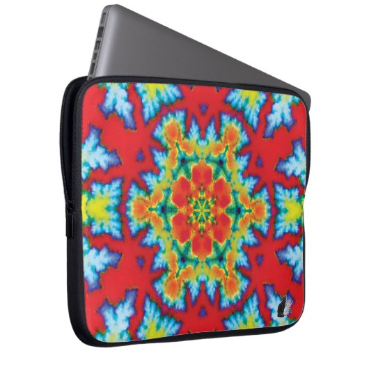 Rosey Kaleidoskop Laptop-Sieb Laptopschutzhülle (Vorne Rechts)