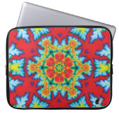 Rosey Kaleidoskop Laptop-Sieb Laptopschutzhülle (Vorderseite)