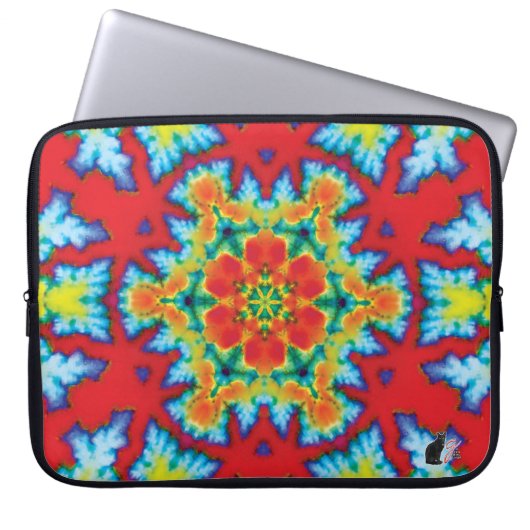 Rosey Kaleidoskop Laptop-Sieb Laptopschutzhülle (Vorderseite)