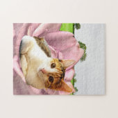 Rosey Kitty Puzzle (Horizontal)