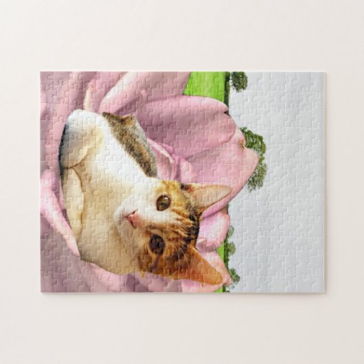 Rosey Kitty Puzzle (Horizontal)
