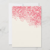 Rosey Light Dusche | Rustikale Hochzeitseinladunge Einladung (Rückseite)