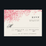 Rosey Light Dusche | Rustikale UAWG - Reaktionskar RSVP Karte<br><div class="desc">Bringen Sie diese schönen Antwortkarten in Ihre Hochzeitseinladungen ein. Enthält die vollständige Farbsicherungs-Datei und den passenden Umschlag. Sehen Sie sich die passende Hochzeitssuite im Wander Paper Co Store an!</div>