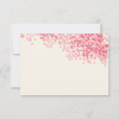 Rosey Light Dusche | Rustikale UAWG - Reaktionskar RSVP Karte (Rückseite)