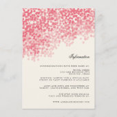 Rosey Light Duwer Wedding Information Card Begleitkarte (Vorderseite)
