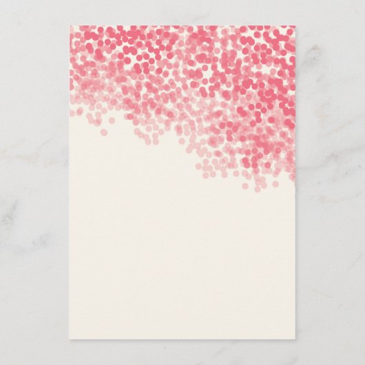 Rosey Light Duwer Wedding Information Card Begleitkarte (Rückseite)