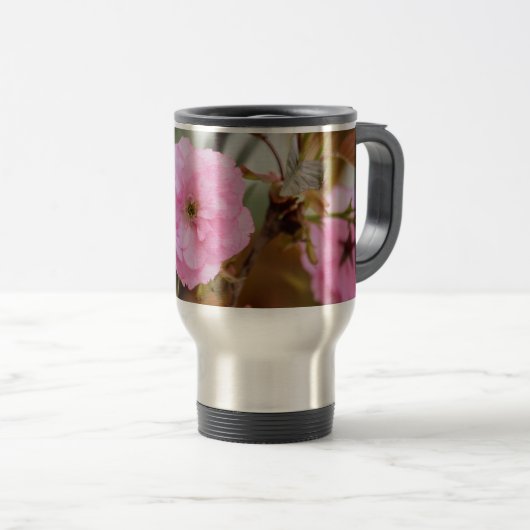 Rosey Pink Reisebecher (VorderseiteRechts)
