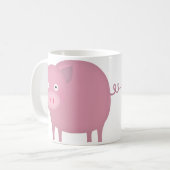 Rosey Schwein Kaffeetasse (Vorderseite Links)