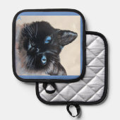 Rosey the Siamese Cat Oven Mitts & Pot Holders Topflappen (Vorderseite/Rückseite)