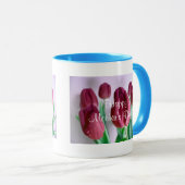 Rosey Tulips II Tasse (VorderseiteRechts)