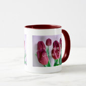 Rosey Tulips IV Tasse (VorderseiteRechts)