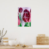 Rosey Tulips zum Muttertag Poster (Küche)