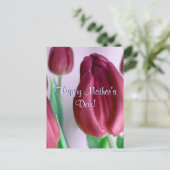 Rosey Tulips zum Muttertag Postkarte (Stehend Vorderseite)