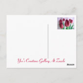Rosey Tulips zum Muttertag Postkarte (Rückseite)
